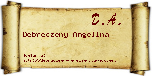 Debreczeny Angelina névjegykártya